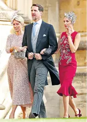  ??  ?? Foreign royalty included Crown Princess Marie Chantal and Crown Prince Pavlos of Greece, with their daughter Princess Maria-Olympia