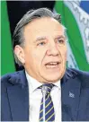  ?? REUTERS ?? Quebec Premier François Legault is pictured during a news conference after a meeting with Canada’s provincial premiers in Toronto last Dec. 2.