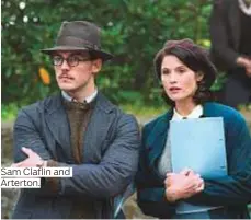  ?? Photos by Rex Features and courtesy of Lionsgate ?? Sam Claflin and Arterton.