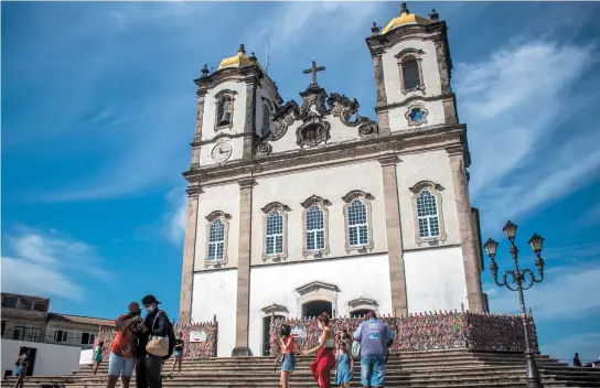  ?? NARA GENTIL ?? Fiéis poderão visitar Igreja do Senhor do Bonfim, em alguns horários, mas missas estão suspensas até dia 28