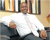  ?? Picture: ROBERT TSHABALALA ?? NO MORE: Sbu Luthuli, CEO and principal officer of Eskom Pension and Provident Fund