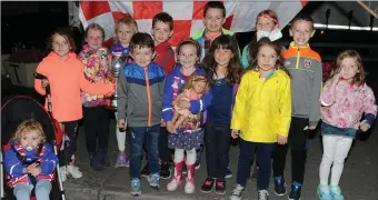  ??  ?? Young Banteer fans thrilled with the success of their hurling heroes who captured the Duhallow Hurling title.