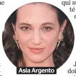  ??  ?? Asia Argento