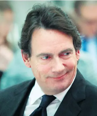  ?? JOHN MAHONEY/FILES ?? Questions of impartiali­ty were raised about media owned by Quebecor CEO and former PQ leader Pierre Karl Péladeau. Péladeau has become a public critic of the governing Quebec Liberals.