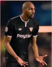  ?? AFP ?? Da sinistra il francese Steven N’Zonzi, 29, e Marlos, 30