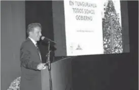  ??  ?? AUTORIDAD. Esta será el último evento de rendición de cuentas de Fernando Naranjo Lalama, prefecto de Tungurahua.