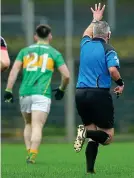  ?? INPHO ?? Man in the middle: Referee James Molloy on Sunday