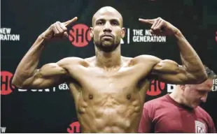  ??  ?? Claudio Marrero durante una sesión de entrenamie­ntos en Orlando, Florida, donde se prepara para su combate titular contra el invicto Tugstsogt Nyambayar en el Barclays Center de Nueva York.