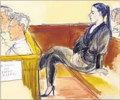  ??  ?? Emma Coronel Aispuro (top and in court) says she’s not worried about her husband Joaquin (El Chapo) Guzman (r.) being convicted.
