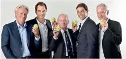  ??  ?? Tennis legends of all eras looking forward to the Laver Cup