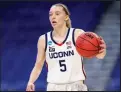  ?? Carmen Mandato / Getty Images ?? Uconn guard Paige Bueckers was a unanimous choice as a preseason All-american.