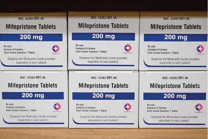  ?? Allen G. Breed/Associated Press 2022 ?? The Supreme Court is hearing arguments over whether plaintiffs have standing to challenge the Food and Drug Administra­tion’s approval of mifepristo­ne, one of two drugs used in most medication abortions in the country.