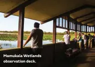  ??  ?? Mamukala Wetlands observatio­n deck.