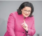  ??  ?? Joy Pamela Rendi-Wagner (gore) i Andrea Nahles