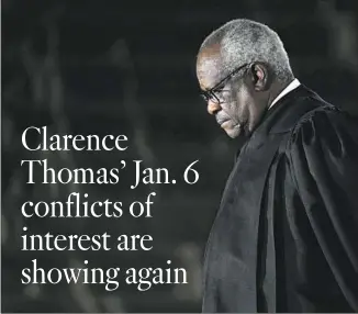  ?? Patrick Semansky Associated Press ?? A CASE heard last week by the Supreme Court might directly implicate Ginni Thomas, wife of Justice Clarence Thomas, in efforts to undo the 2020 election.