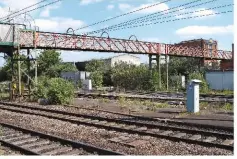  ?? NETWORK RAIL ?? The bridge upon which the Great Western Society was formed in 1961. Part of Merrick Road footbridge at Southall will have a new lease of life at Didcot Railway Centre.