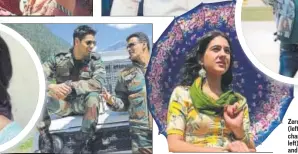  ??  ?? Zero (above) and Kedarnath (left) may avoid a clash if they change their release dates; (far left) the same holds true for Pari and Aiyaary