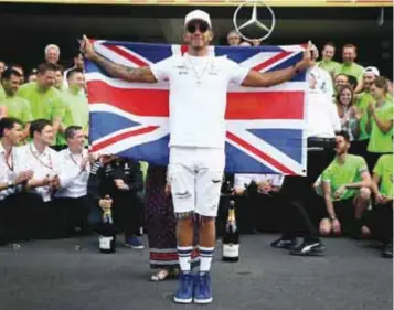  ?? | GETTY IMAGES ?? Lewis Hamilton consiguió su cuarto título mundial en el GP de México y busca cerrar el año con dos triunfos más.