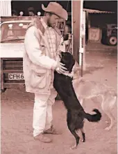  ?? Picture: Joe Mynhardt ?? WELCOME WAGON Gawie and his dogs, circa 1995.