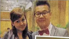  ??  ?? ASSASSINS’ TARGET: Student Kim Han Sol, far right, in 2011 and, above, with girlfriend Sonia. Right: Picture published yesterday of his dying father at Kuala Lumpur airport