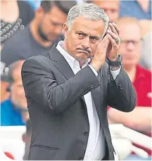  ??  ?? Manchester United boss Jose Mourinho