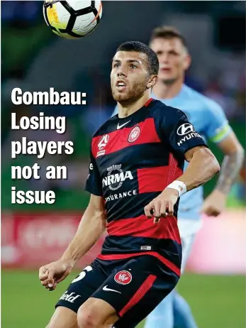  ?? PHOTO: MICHAEL KLEIN ?? ABSENT FRIENDS: Jaushua Sotirio will miss games for Wanderers.