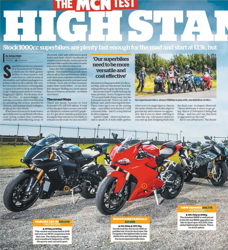  ?? By Adam Child SENIOR ROAD TESTER @MCNNews motorcycle­news ??