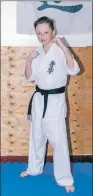  ??  ?? Jacob Adair passed his junior Shodan, first degree black belt.