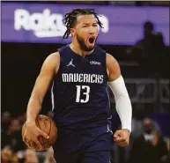  ?? Jed Jacobsohn / Associated Press ?? New Knicks guard Jalen Brunson said he isn’t letting the chatter of being overpaid affect his focus or game.