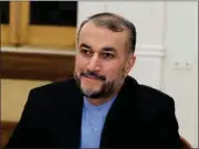  ?? ?? Iran’s Foreign Minister Hossein Amir-abdollahia­n