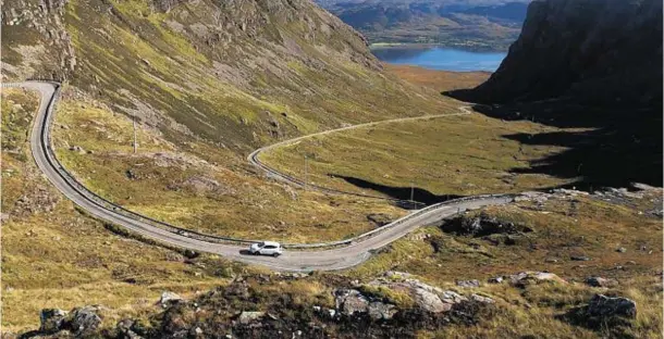  ??  ?? STUNNING: Bealach Na Ba on the Applecross Peninsula is one of the many highlights of the NC500