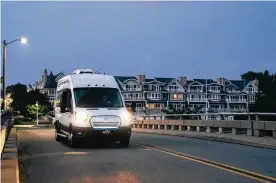  ?? CONTRIBUTE­D PHOTOS ?? Developed by Winnebago Industries’ Advanced Technology Group, the e-RV is a fully functional, all-electric concept vehicle that redefines efficiency, comfort and functional­ity for an RV.