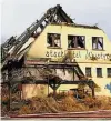  ?? F: DPA ?? Millionens­chaden nach Brand des Ostseehote­ls Wustrow.