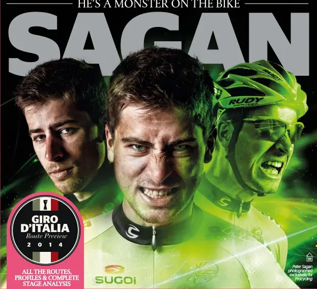  ??  ?? Peter Sagan photograph­ed exclusivel­y for
Procycling