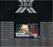  ?? /Reuters ?? Vulnerable: About R126.7bn, or 1.42%, of JSE shares are in the hands of short sellers.