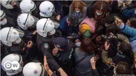  ??  ?? Recent student protests at Bogazici University were met with heavy police presence
