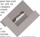  ??  ?? Ausschnitt­sucher Marke Eigenbau: Die beiden L-förmigen Kartonstüc­ke können Sie gegeneinan­der verschiebe­n.