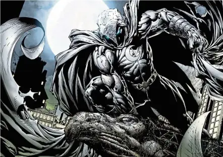  ??  ?? Finch says he would love to go back to the character of Moon Knight in the future.