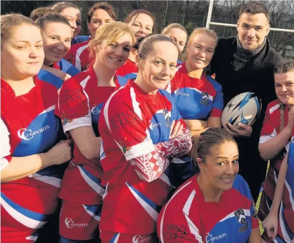  ??  ?? Mike Phillips with the Senghenydd Sirens