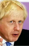  ??  ?? Boris Johnson