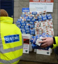  ??  ?? The fight against illicit trade was brought to Leinster House.