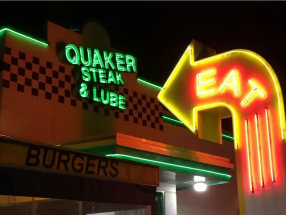  ??  ?? Trump supporters who piled into the Quaker Steak & Lube restaurant earlier this week are determined to ensure their man goes all the way (Andrew Buncombe)