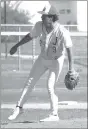  ?? Photo by Bob Parana ?? Johnsonbur­g senior Isaiah Jackson struck out nine in his six innings in Thursday's 3-1 Elk County Tournament loss on Thursday to Port Allegany. The two runs given up by the Ram were unearned.