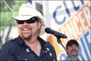  ?? ASSOCIATED PRESS FILE PHOTO ?? Country music recording artist Toby Keith performs on NBC’s Today show at Rockefelle­r Plaza on July 5, 2019, in New York.