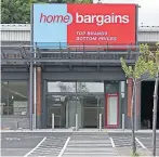  ??  ?? Home Bargains at The Stack.