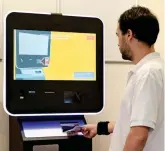  ??  ?? Bitcoin ATMs are found across the UK