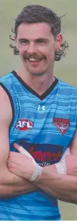  ?? Picture: MICHAEL KLEIN ?? Joe Daniher at training on the Gold Coast.