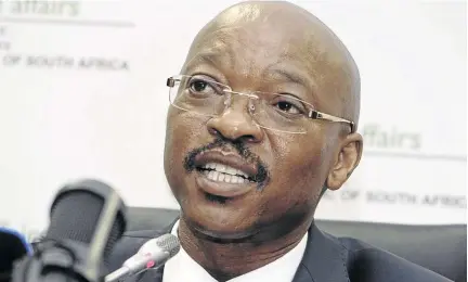  ?? / PUXLEY MAKGATHO ?? Mkuseli Apleni will challenge his suspension as Home Affairs director-general.