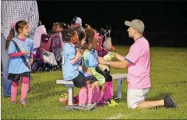  ??  ?? The scene during Amity AC Soccer Club’s “Pink Out Night” on Friday, Oct. 20.