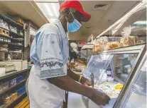  ??  ?? Edwin Semper earns praise for his coleslaw and salads. “The customers keep buying it the way we’ve been making it all these years, so I guess we’re doing something right,” he says.